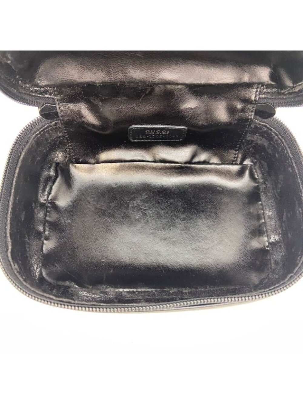 Gucci Horsebit Hand Vanity Pouch Leather Black - Picture 9 of 10